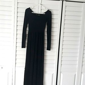 Vintage Betsey Johnson black full-length patio dress